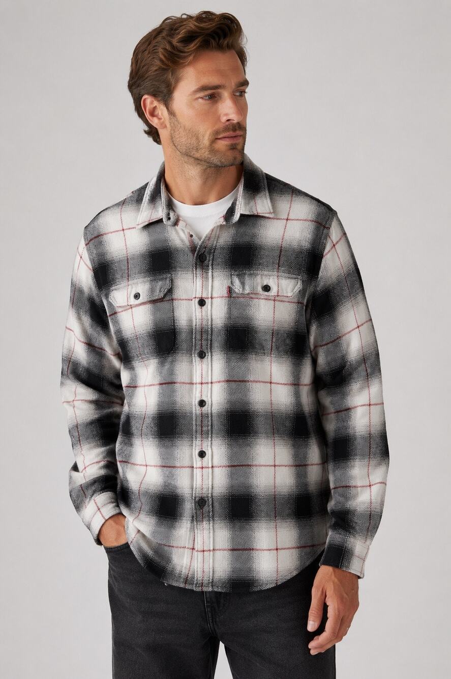Levi’s Plaid Flannel Button-Down Shirt Size Medium